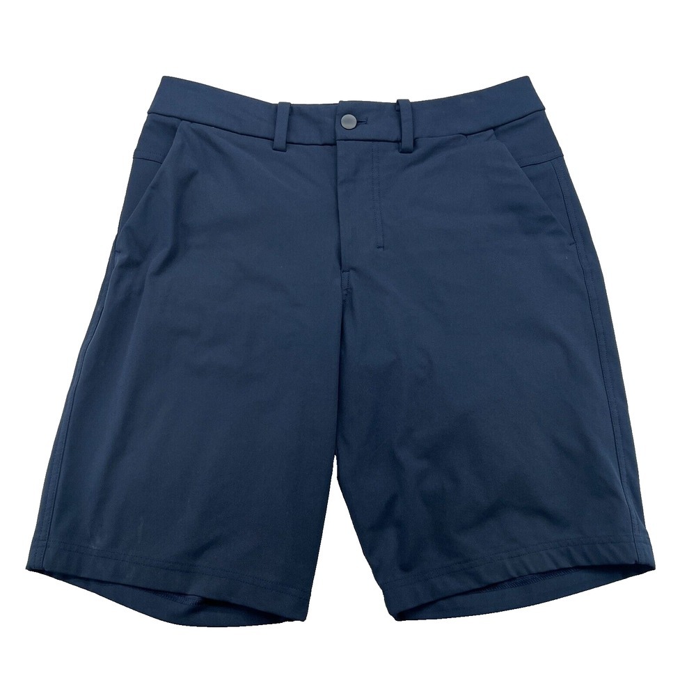Lululemon Men's 30 Commission Chino Shorts 10" Inseam Navy Blue
